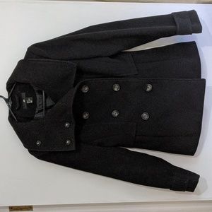 Black pea coat